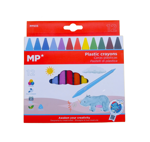 MP Triangular Crayons 12pcs (PP935)