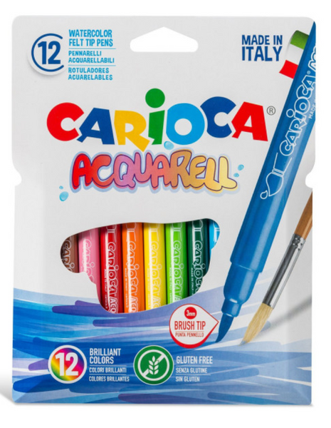 Felt Tip Pens BiColor - 12 Pcs FELT TIP PENS CARIOCA